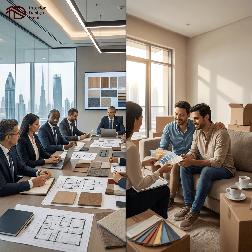 decision making in commercial and residential interior design projects in Dubai